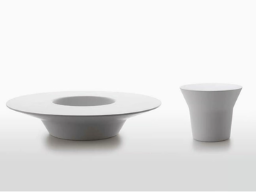 SPRINGTIME - Round Cristalplant® garden side table by B&B Italia Outdoor - view 2